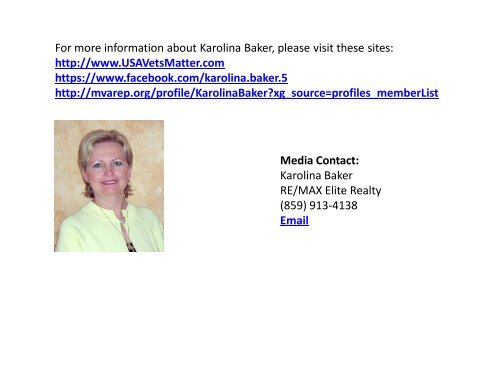 Karolina Baker is a Real Estate Agent