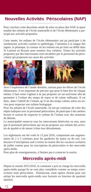 Petit Journal été - automne 2016
