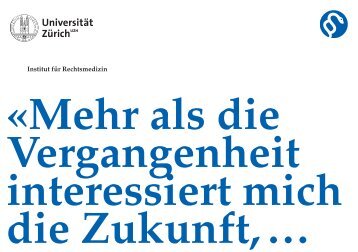 Broschüre Institut für Rechtsmedizin 2012