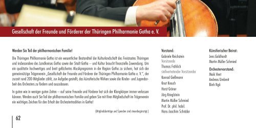 Thüringen Philharmonie Gotha Jahresheft 2016/2017