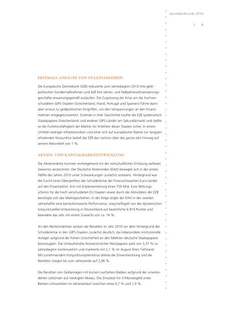Geschäftsbericht 2010 als PDF - Volksbank Montabaur
