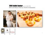 2016 Fechlin Seminar with Chef Ramon Ramos