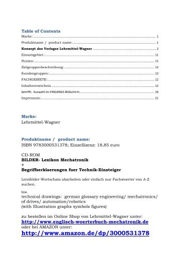 Lernsituationen fuer Azubis: Mechatronik-Themen nach Kapiteln oder Lernfeldern abarbeiten + Begriffe-Suche mit der Eingabe-Maske