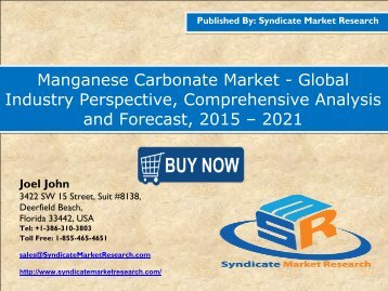 Manganese Carbonate Market