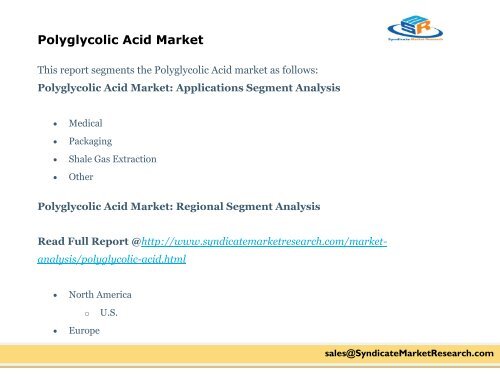 Polyglycolic Acid Market