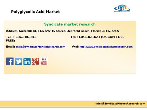 Polyglycolic Acid Market