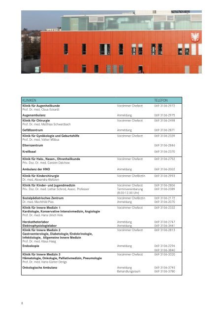 Patientenratgeber Klinikum Frankfurt Höchst