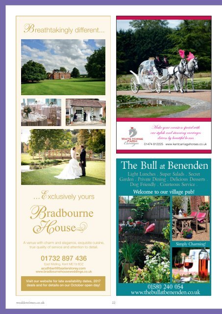 Wealden Times | WT174 | August 2016 | Wedding supplement inside