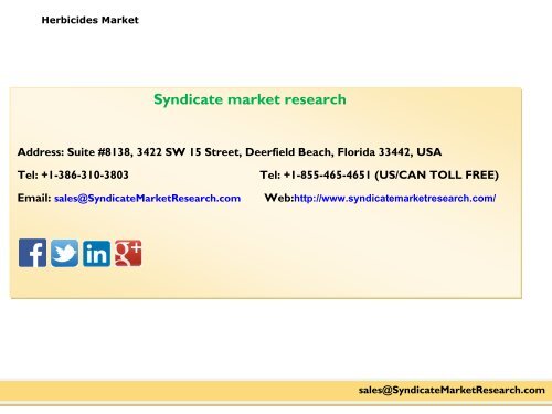 Herbicides market