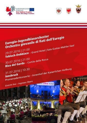 Konzertbroschüre EUREGIO Music Camp