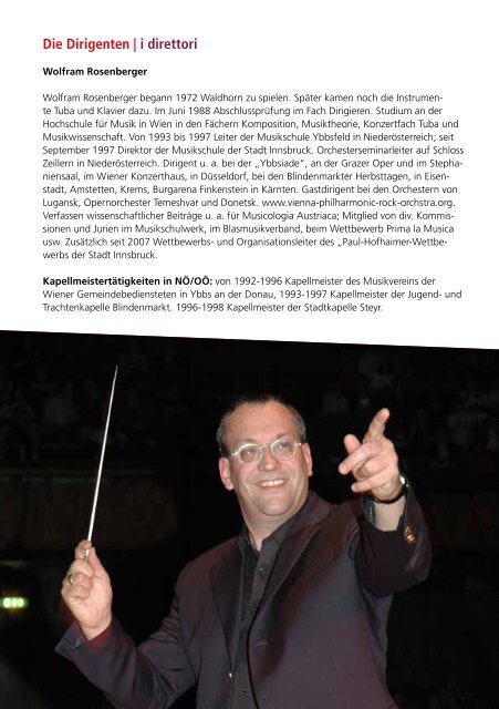 Konzertbroschüre EUREGIO Music Camp