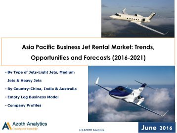 Asia Pacific Business Jet Rental Market Report By Azoth Analytics