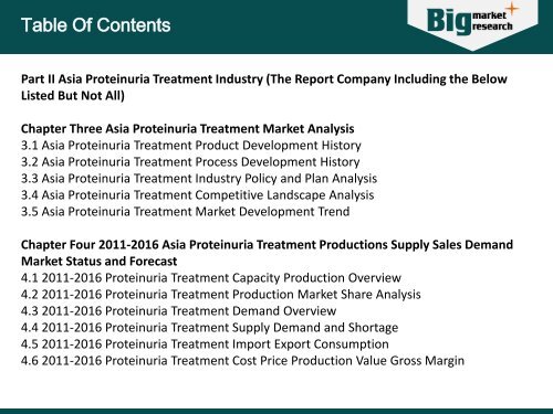 Global Proteinuria Treatment Market Report 2016 - Analysis, Size, Share, Growth, Trends