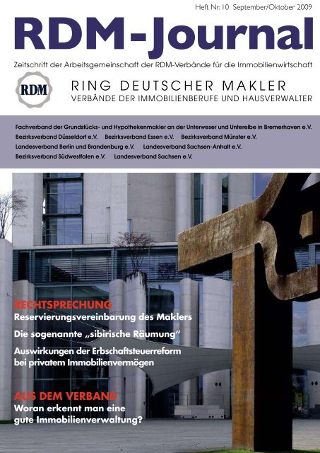 Preisspiegel 2009 (Erhebungszeitraum - Ring Deutscher Makler