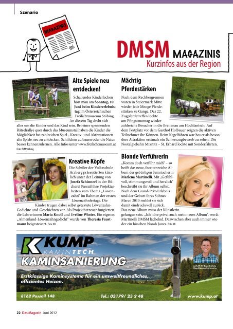 Juni 2012 - DAS MAGAZIN Steiermark-Mitte