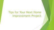 Tips for Your Next Home Improvement Project