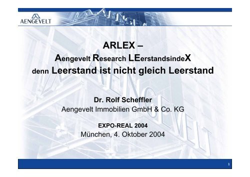 ARLEX - AENGEVELT Immobilien