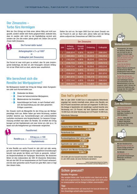 die Anlageform geeignet für - Deutsche Bildungsbank