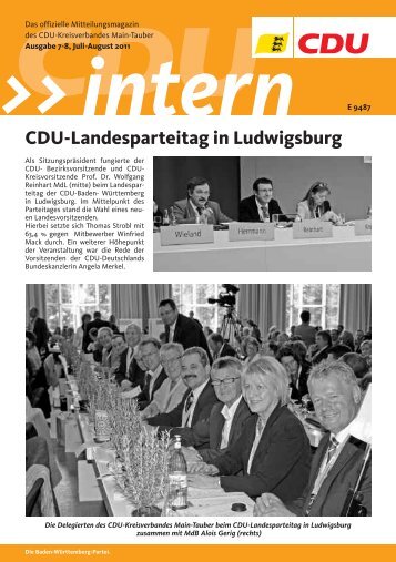 CDU-Landesparteitag in Ludwigsburg - CDU Main-Tauber