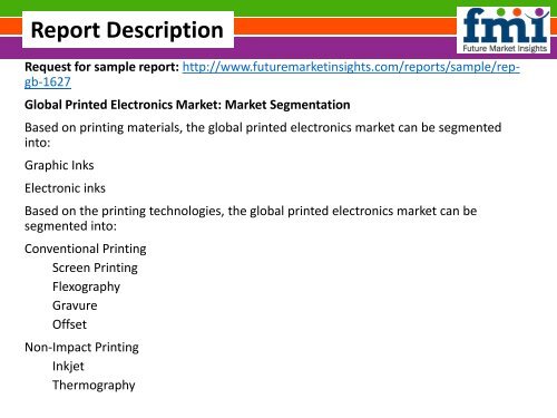 Printed Electronics Market Value