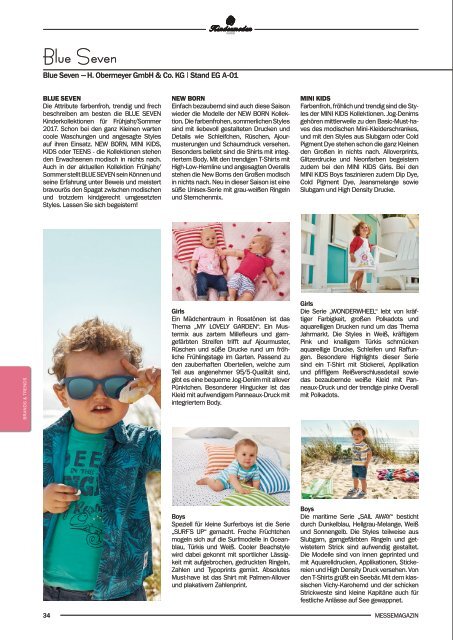 Kindermoden Nord Katalog August 2016