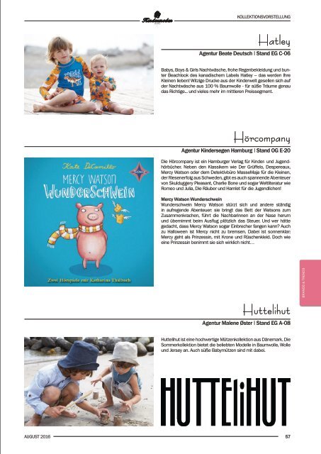 Kindermoden Nord Katalog August 2016