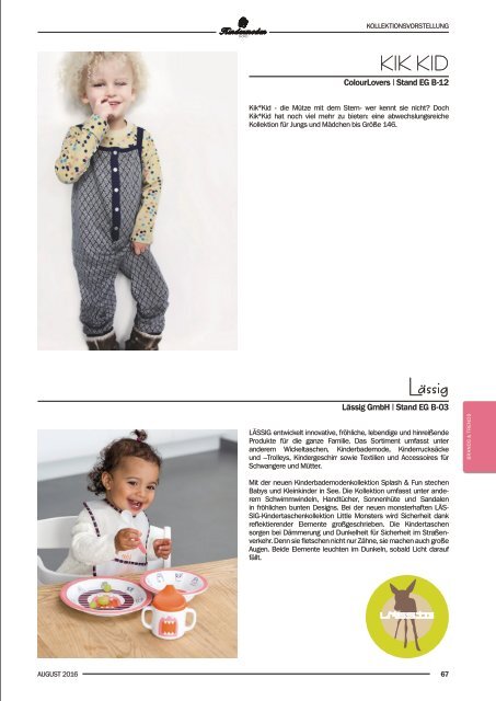 Kindermoden Nord Katalog August 2016