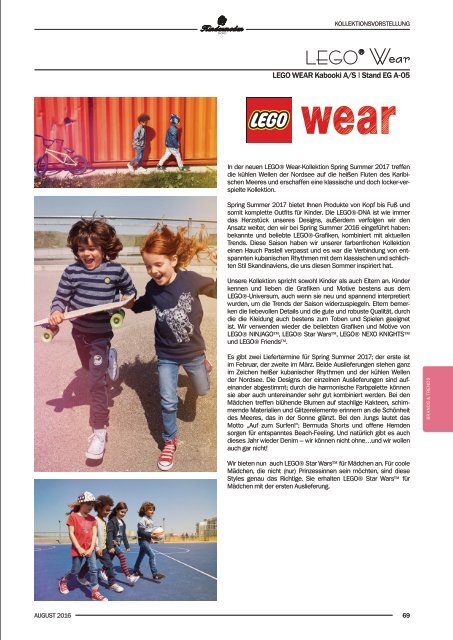 Kindermoden Nord Katalog August 2016