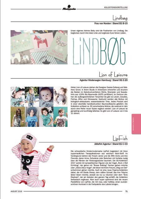 Kindermoden Nord Katalog August 2016