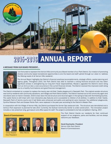 Annual Report 2015 2016 Creekside