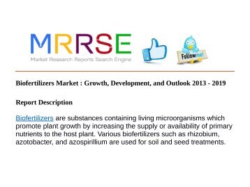 Biofertilizers Market