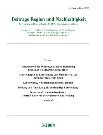 zentrale Faktoren der regionalen Entwicklung - Wissenschaftliche ...