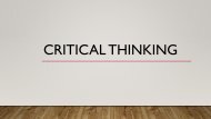 Critical Thinking (3)