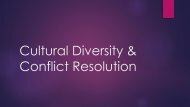 Student Success Section 5 - Cultural Diversity & Conflict Resolution