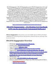 FB LIVE Engagenator review pro-$15900 bonuses (free)