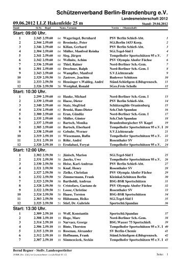 09.06.2012 LLZ Hakenfelde 25 m - Schützenverband Berlin ...