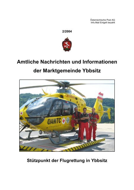 Amtliche Nachrichten Juli 2004 - Marktgemeinde Ybbsitz