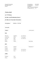 Niederschrift - Gemeinde Schermbeck