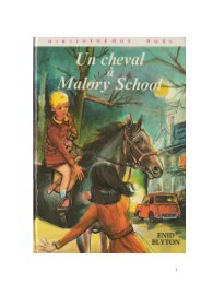 Malory School - 3 - Un cheval à Malory-School