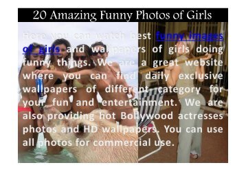 20 Amazing Funny Photos of Girls