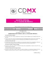 Í N D I C E ADMINISTRACIÓN PÚBLICA DE LA CIUDAD DE MÉXICO