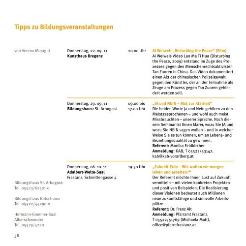 Energiebewusste Weiterentwicklung der Gemeinde