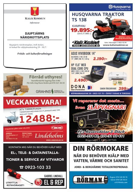 ReklamGuiden Kalix v30 -16 (25/7-31/7)
