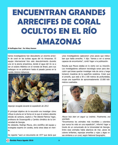 REVISTA PESCA AGOSTO 2016