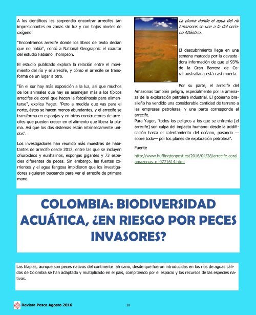 REVISTA PESCA AGOSTO 2016