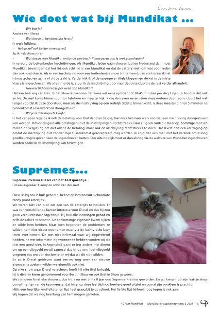 Mundikat Magazine edition 3-2016