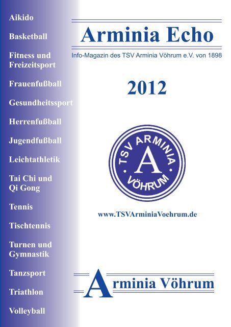 Wen kann ich ansprechen - TSV Arminia Vöhrum eV