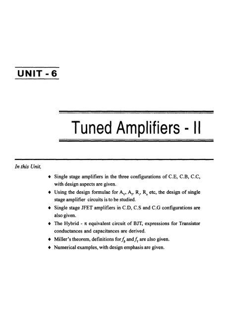 Electronic Circuit Analysis