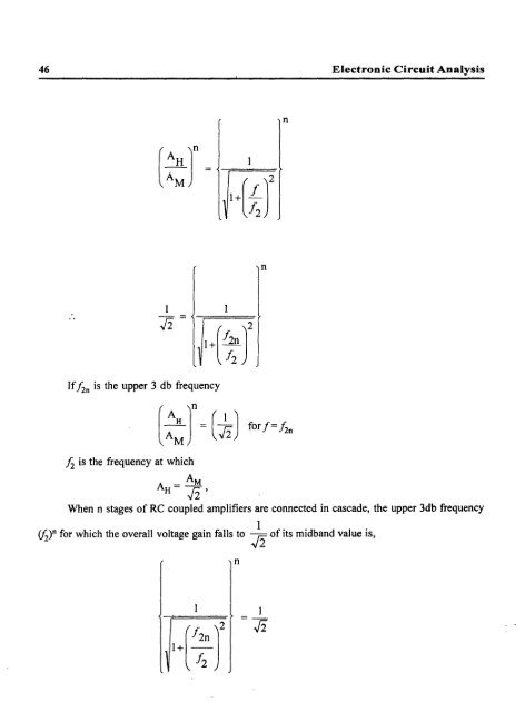 Electronic Circuit Analysis