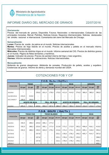 COTIZACIONES FOB Y CIF